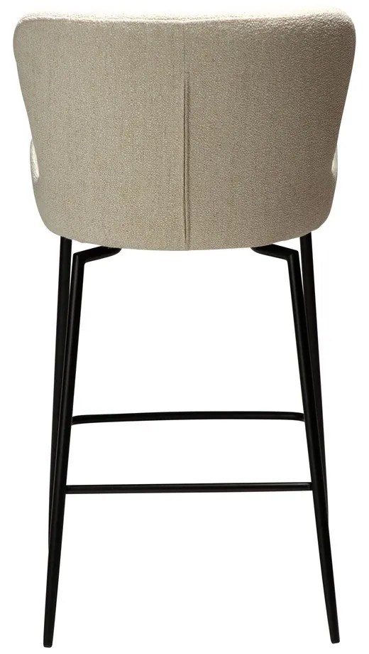 Scaun de bar crem tapițat (înălțime șezut 67,5 cm) Glam – DAN-FORM Denmark