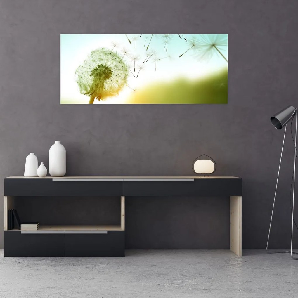 Tablou - Păpădia în vânt (120x50 cm)