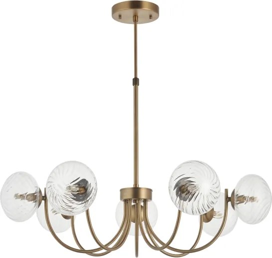 Endon 119224 - Lustră suspendată pe cablu HAGUE 7xG9/5W/230V alamă