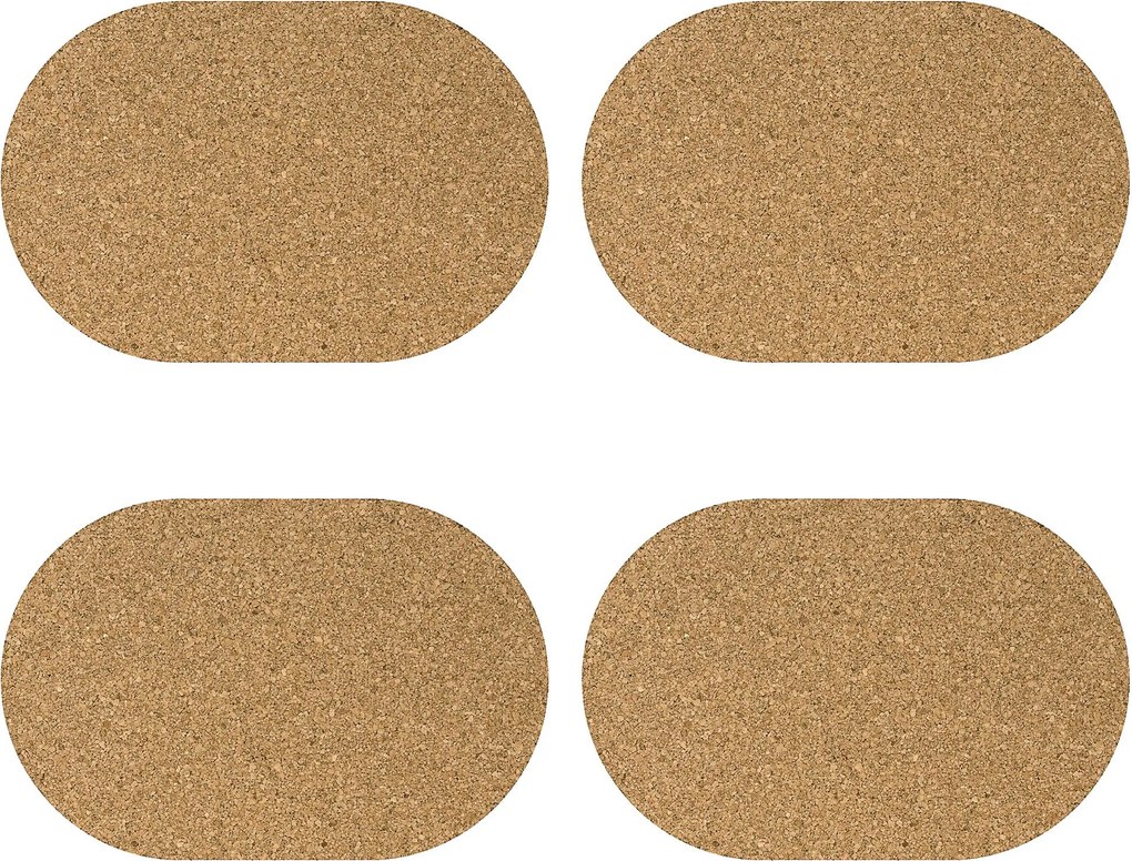 Subtălci din plută pentru masă - 4 bucăți în set, ZELLER