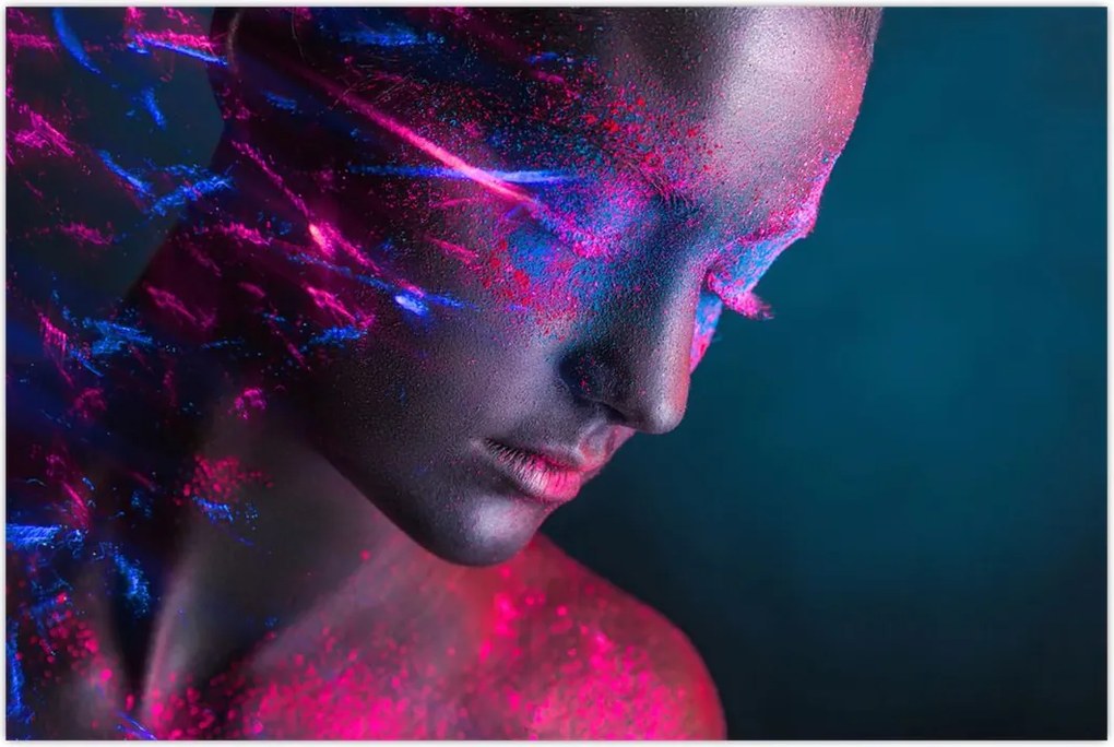 Tablou strălucitor a femeii (90x60 cm)