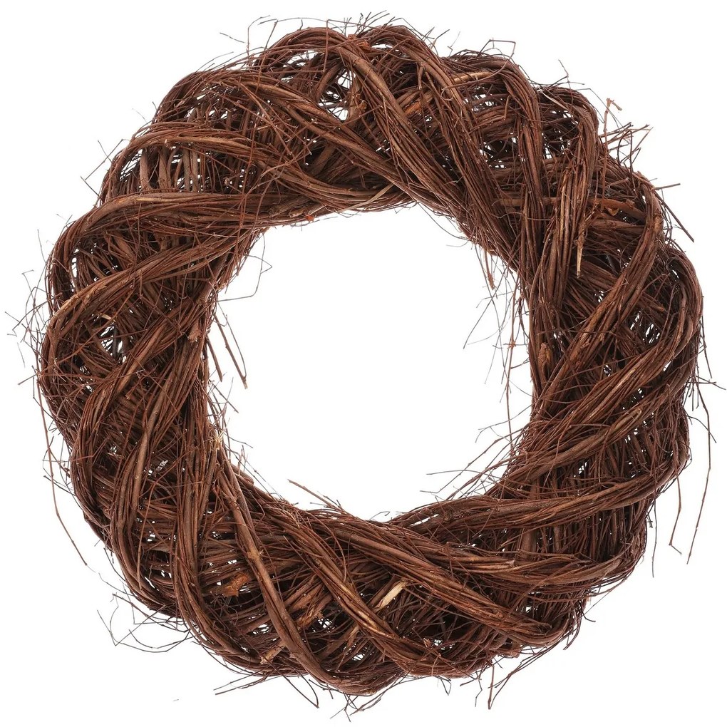 Coroană de răchită maro, diametru 40 cm, diam. 40 cm