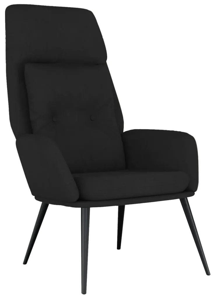 341283 vidaXL Scaun de relaxare, negru, piele întoarsă ecologică