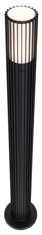 Stâlp de iluminat exterior negru de design 80 cm IP44 - Boris