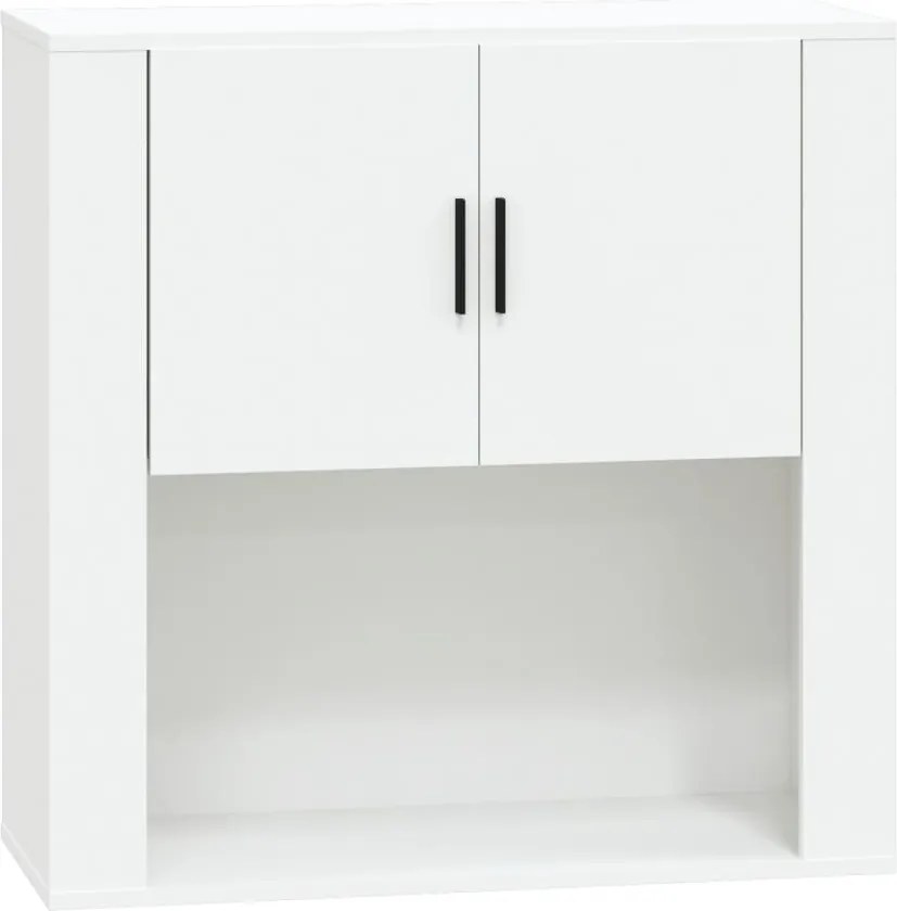 vidaXL Dulap de perete, alb, 80x33x80 cm, lemn prelucrat