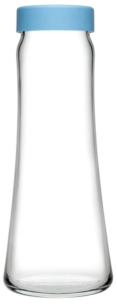 Carafa apa capac 1L albastru Basic