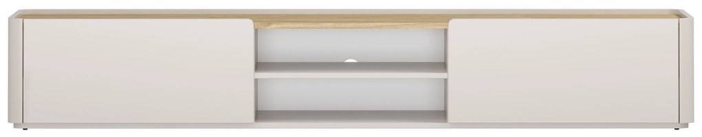 Comodă TV cu sertar Elivo 220 cm - cașmir / stejar uleiat