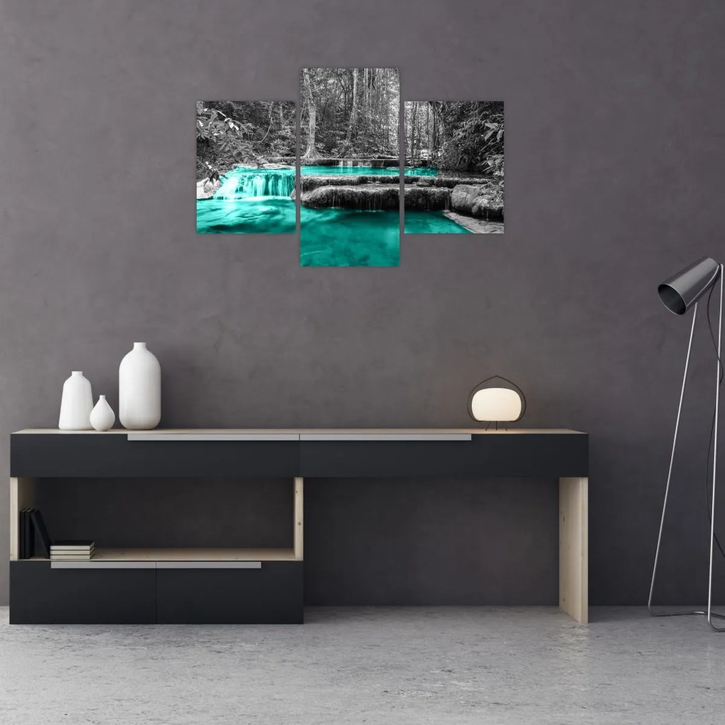 Tablou - Râul de iarnă (90x60 cm)