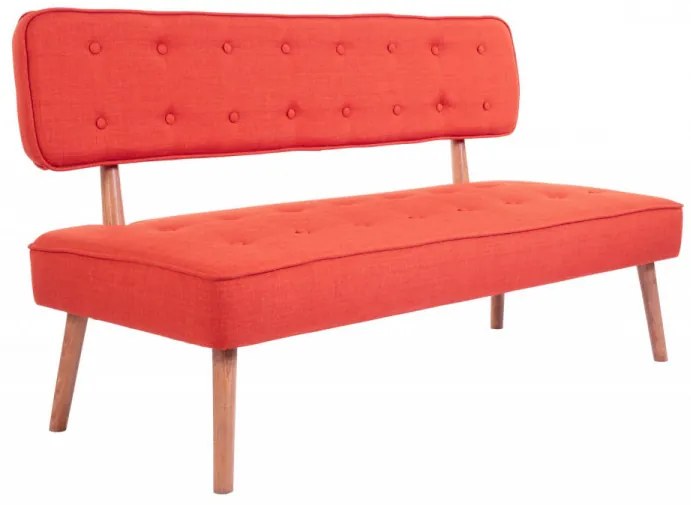 Canapea 2 Locuri, Lemn Solid, Westwood Loveseat, Caramiziu