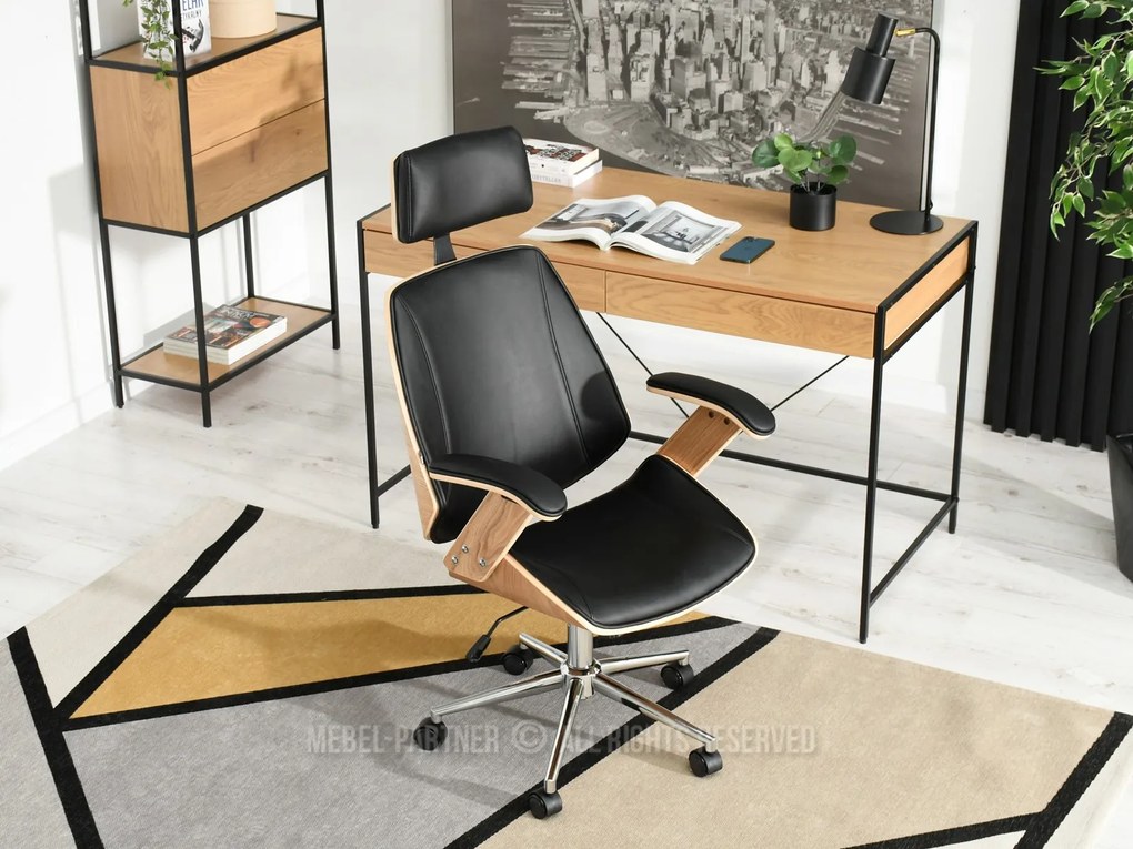 Fotoliu Franc (stejar negru + crom). Promo -18%. 1110506