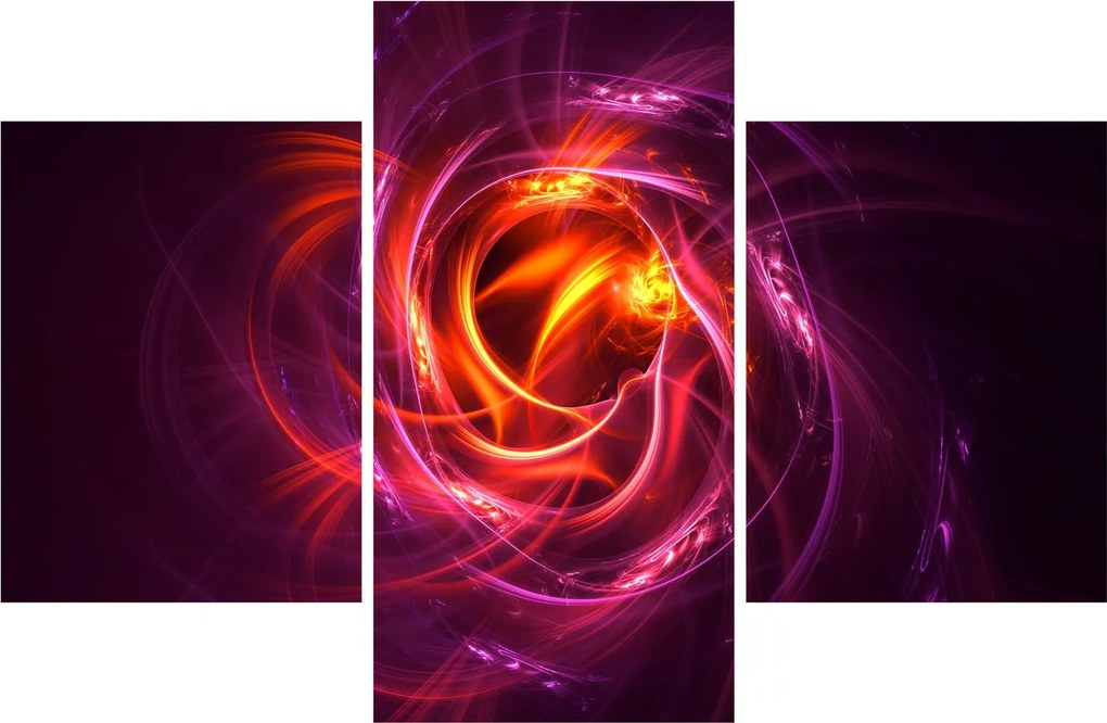 Tabloul cu abstracțiune modernă care luminează (90x60 cm)