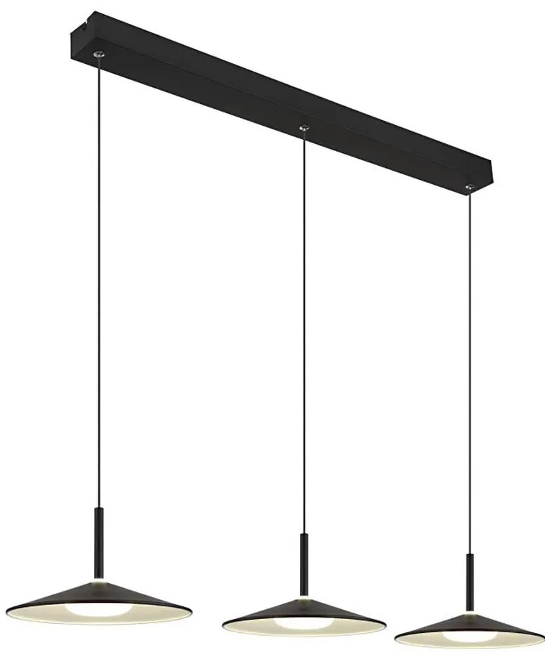 Globo LAMPONE 15635S-3 - Lustră LED suspendată pe cablu, 24W/230V, 4000K, neagră