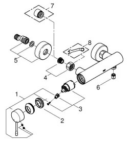 GROHE 33636001 - Baterie de duș ESSENCE, crom lucios