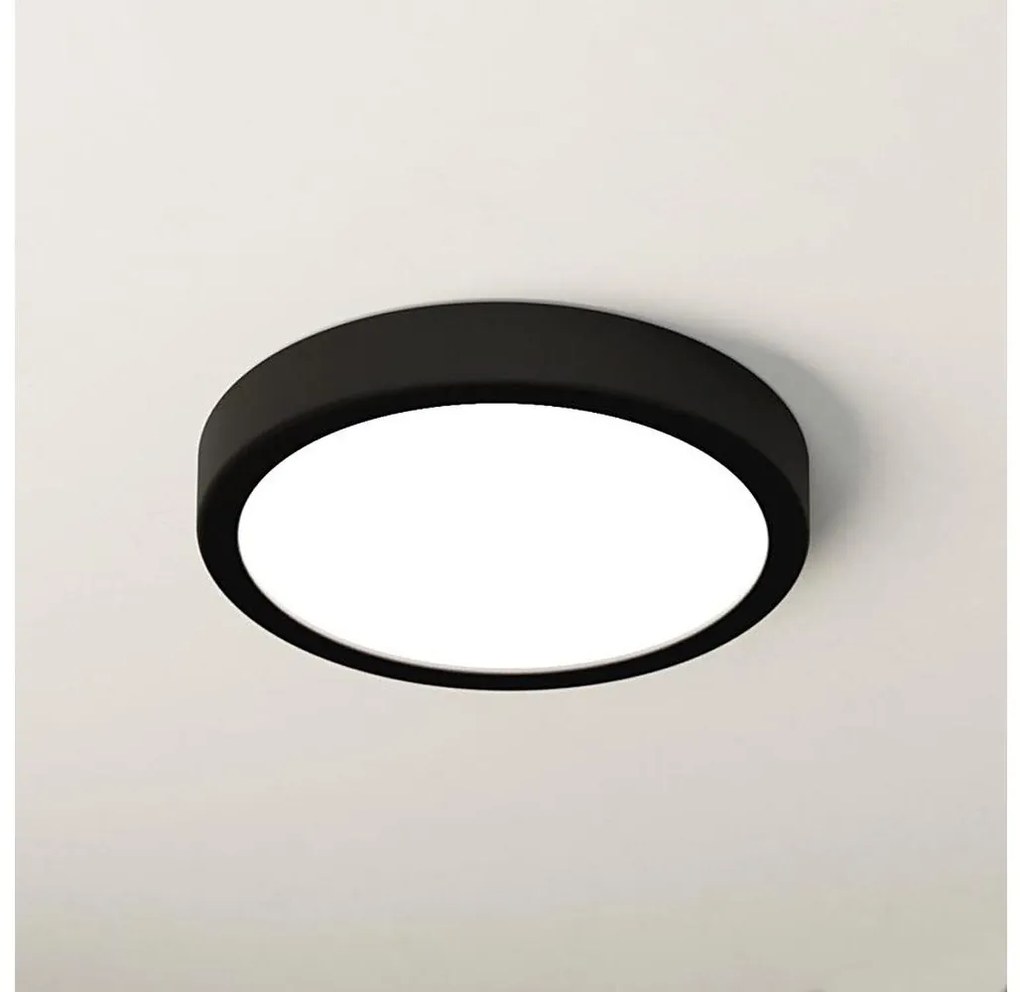 Eglo 900653 - Plafonieră LED pentru baie FUEVA, 17W/230V, neagră, IP44