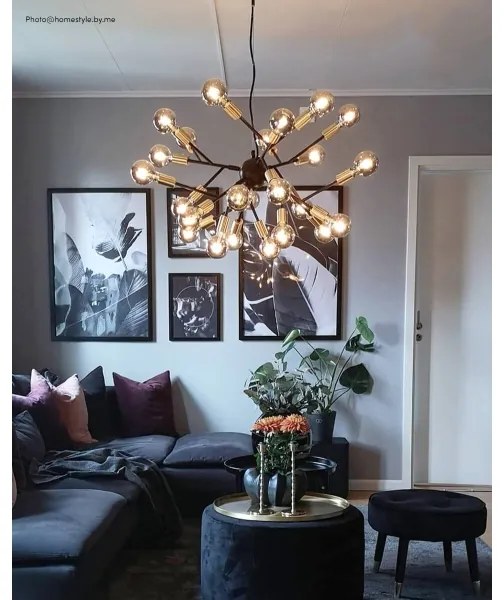 Lustră pe cablu ByRydens 4200460-4002 HEROES 24xE27/5W/230V