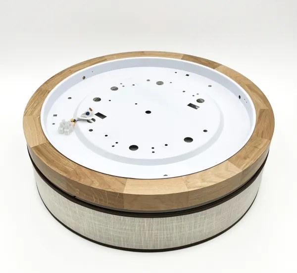 Brilagi - Plafonieră LED BELLADONNA, 36W/230V, Ø 40 cm, crem/stejar