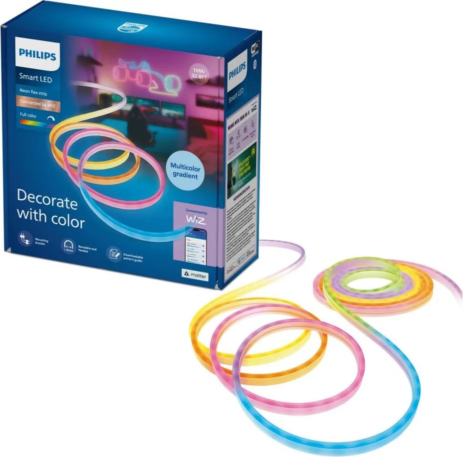 Philips - Bandă LED reglabilă SMART NEON FLEX 10m LED/45W/230V 2700/6500K Wi-Fi