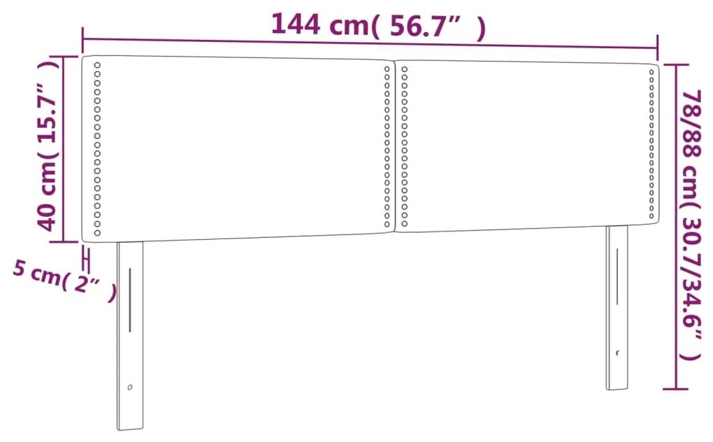 Tablii de pat, 2 buc, roz, 72x5x78 88 cm, catifea