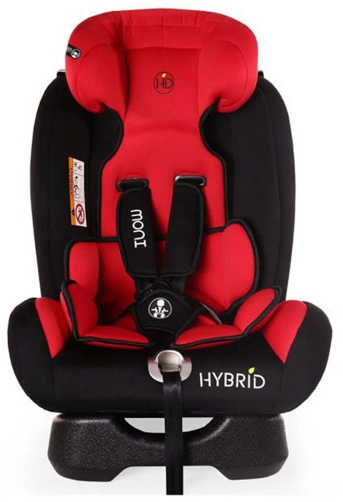 Scaun auto ajustabil Jolly Kids®, 9+36 Kg, sistem prindere in 3 puncte, Omologare R-129 i-Size, Rosu