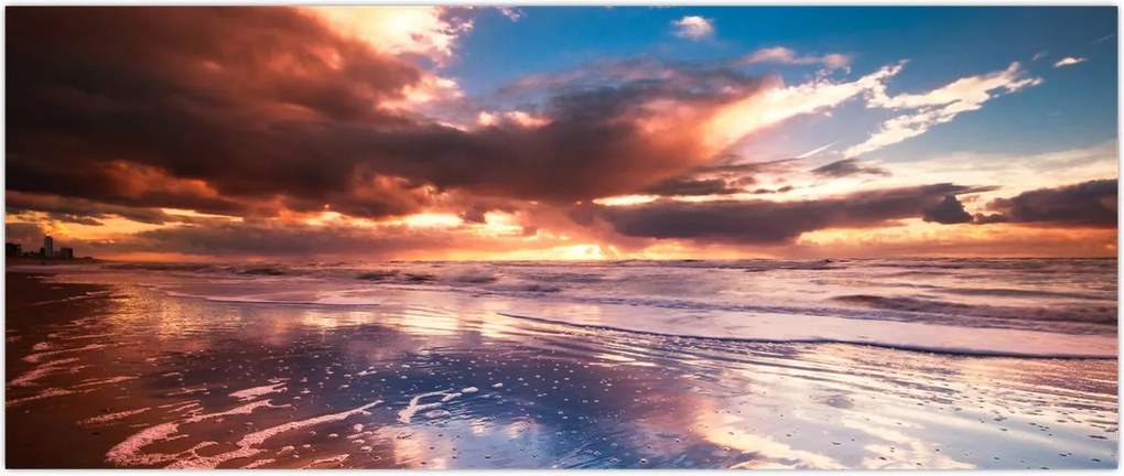 Tablou - Plaja de seară (120x50 cm)