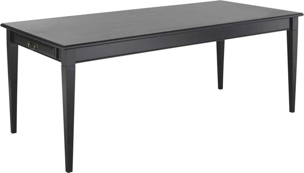 Masă lemn masiv Dining Noir L90xA70xH78cm