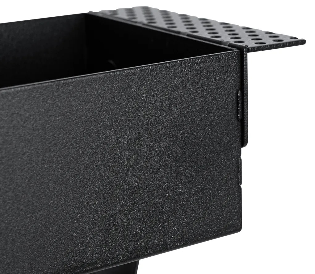 Set de 6 spoturi incastrate negre GU10 70mm 2-lumini fara rama - Oneon