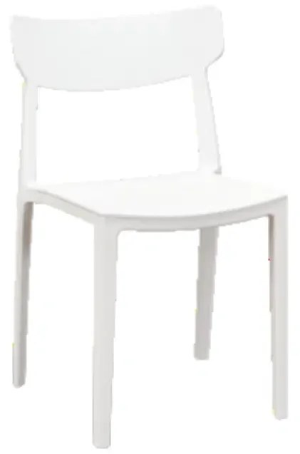 SCAUN METRO -POLIPROPILENA-HORECA - ALB