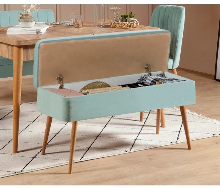 Set mobilier sufragerie Vlasta 2 (pin atlantic + fistic) (pentru 6 persoane). 1073077