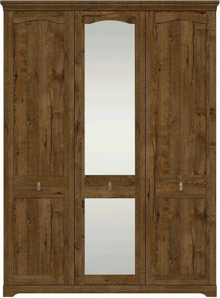 Dulap PATRAS, stejar april, PAL, cu 3 usi, 153x59x208 cm