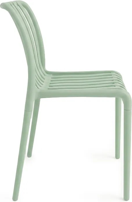 Set de gradina TREGO ISLAND - 4 scaune si masa rotunda ø 90 cm, verde