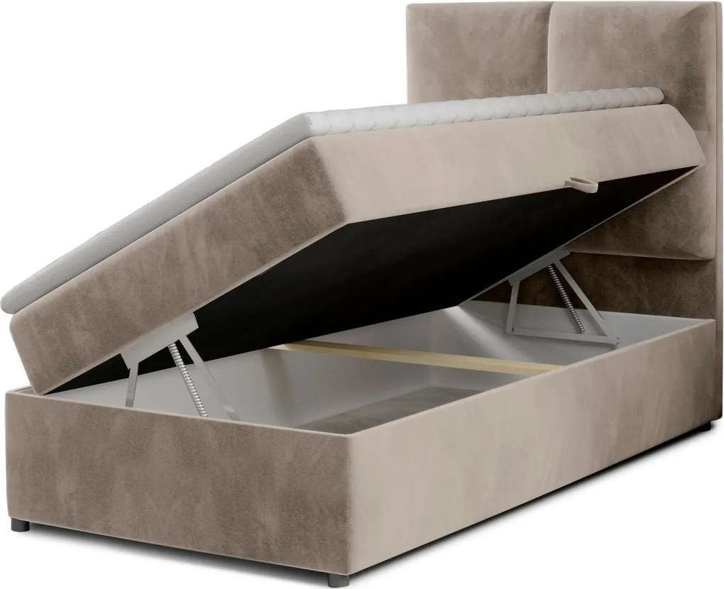 Pat lemn masiv BoxSpring Rivia 90x200 - Paros 05