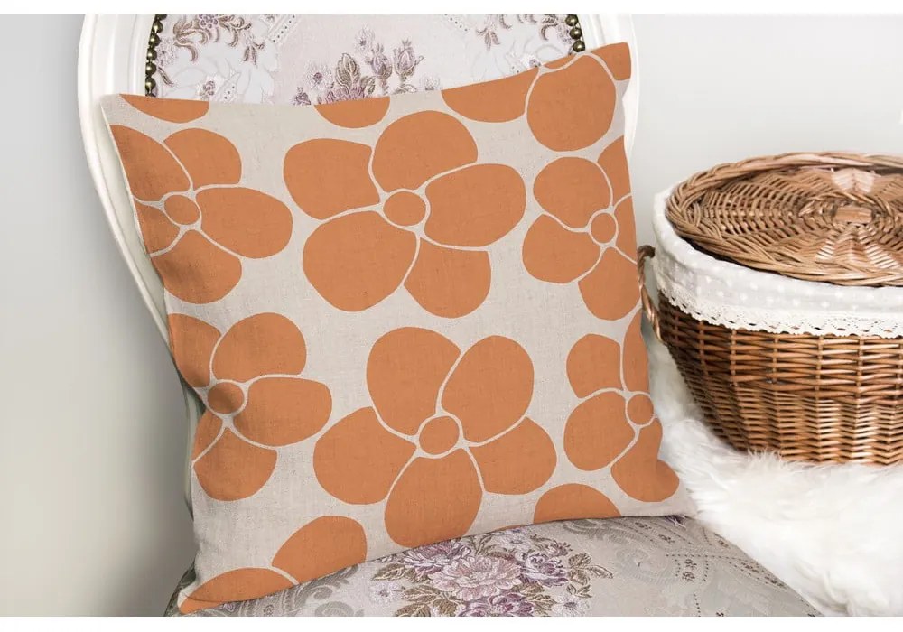 Față de pernă 43x43 cm Orange Meadow – Mila Home