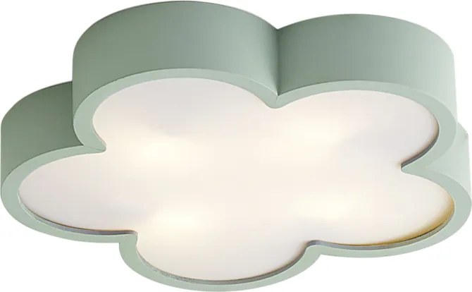 Plafonieră pentru copii verde cu alb - Lucille