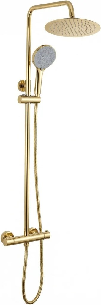 Set de duș fără pipă cu termostat Rea Lungo Gold