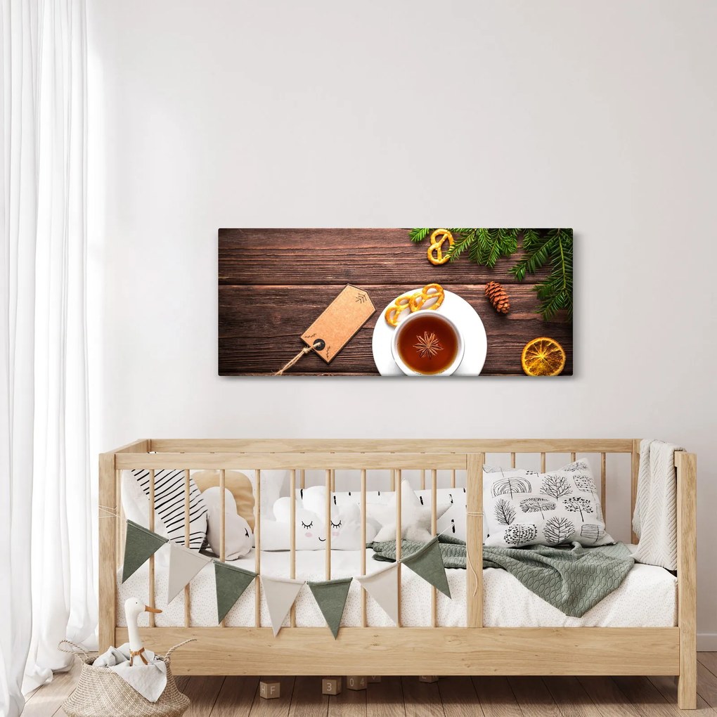 Tablou - ceașca cu decorații (120x50 cm)