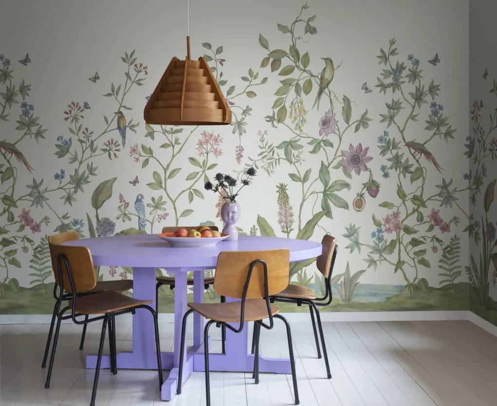 Fototapet, Chinoiserie, White, Rebel Walls