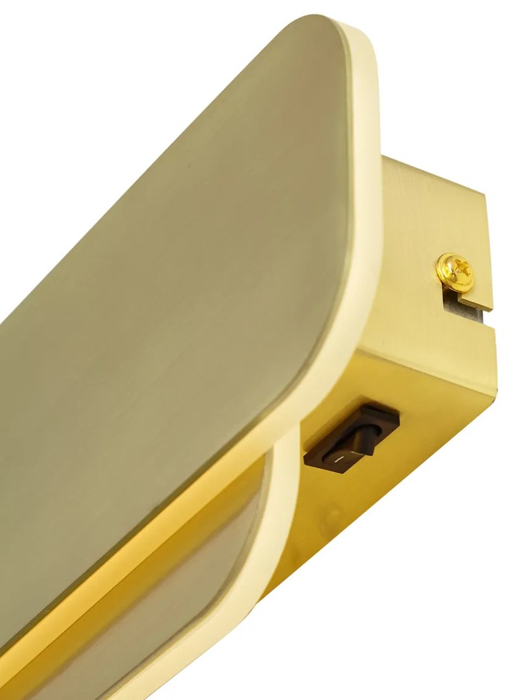 Lampă de perete modernă din alamă, cu LED integrat, reglabilă în 3 trepte - Dias