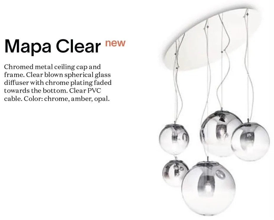 Lustra/Pendul design decorativ Mapa opal sp1 d20