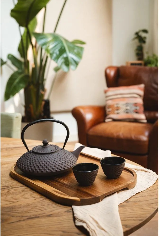 Ceainic burgundy din fontă 1,25 l Xilin – Bredemeijer