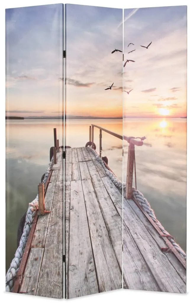 245881 vidaXL Paravan de cameră pliabil, 120 x 170 cm, imprimeu lac