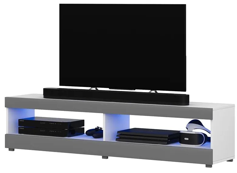 Masă TV Violett 100 (cu iluminat) (alb). 1098636