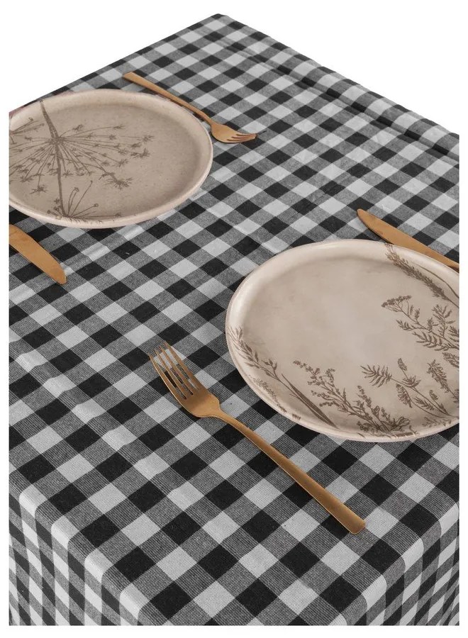 Față de masă din bumbac 150x150 cm Gingham – Tiseco Home Studio