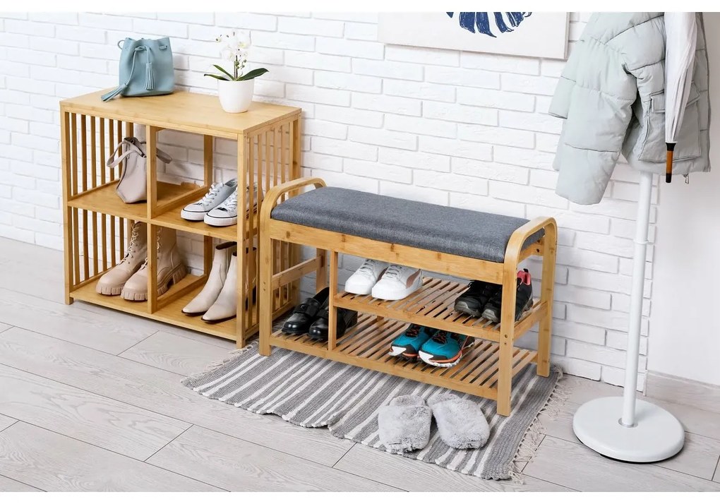 Raft pentru pantofi din bambus G21