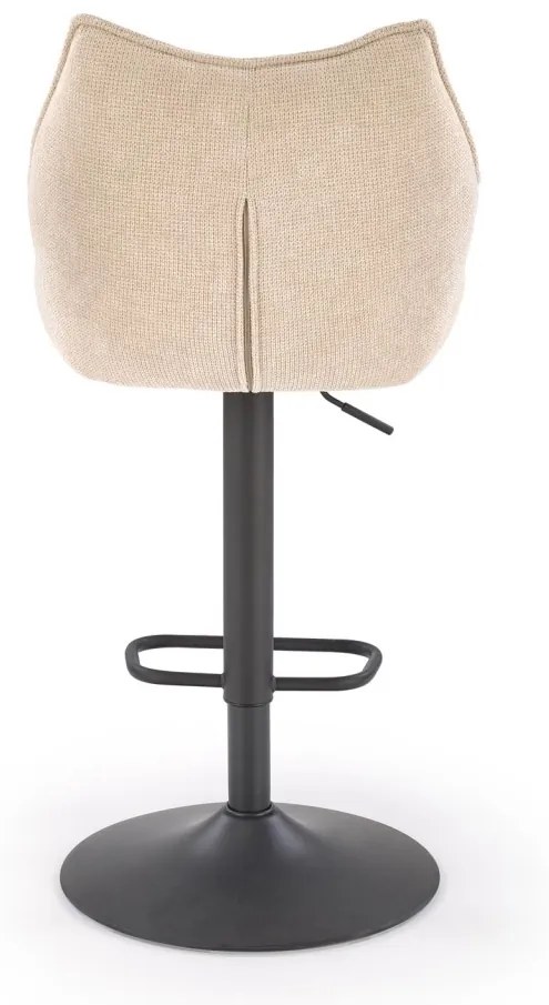 Scaun de bar H122 bej/negru