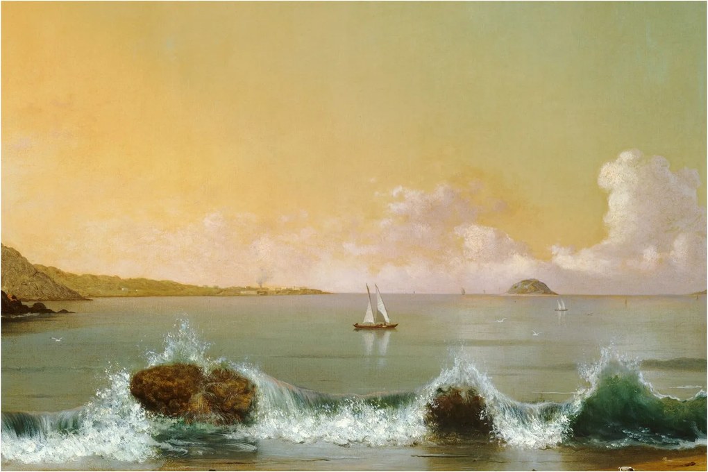 Tablou - Martin Johnson Heade, Rio de Janeiro Bay, reproducere (90x60 cm)