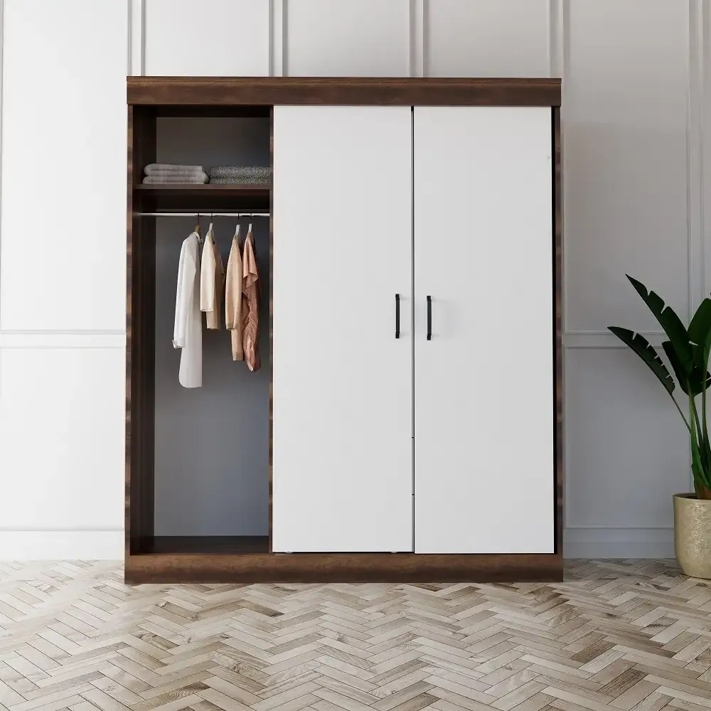 Dulap Homs 4 usi, 2 sertare alb, SD084-017749