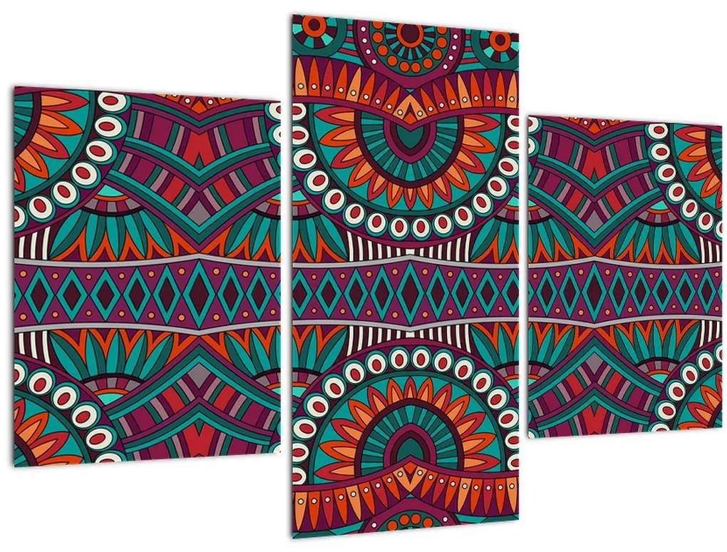 Tablou cu bastracție ornamentală (90x60 cm)