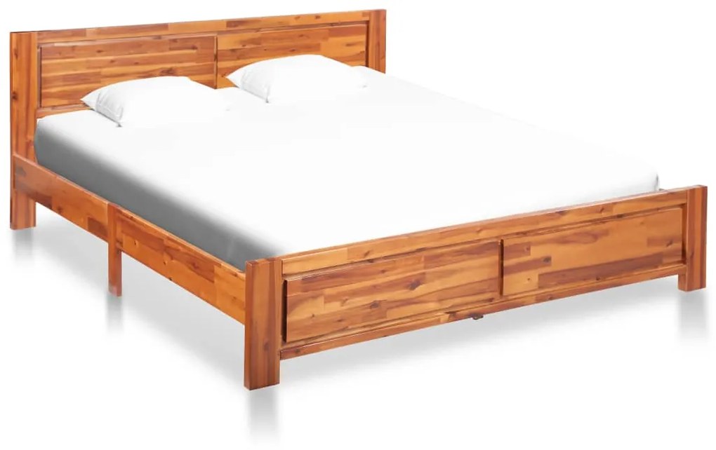 288320 vidaXL Cadru de pat, 180 x 200 cm, lemn masiv de acacia