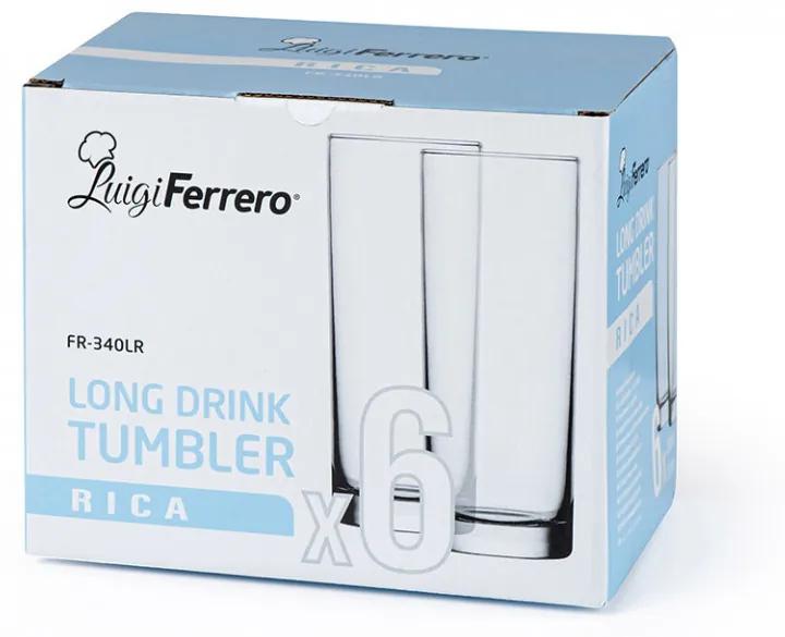 Set pahare pentru apa Luigi Ferrero Rica FR-340LR 360ml, 6 bucati 1006930