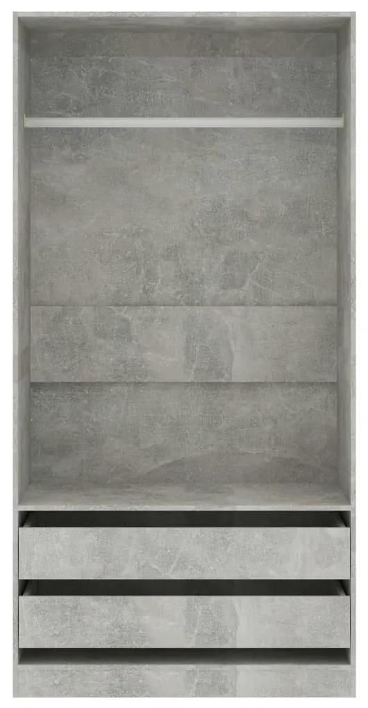 Sifonier, gri beton, 100x50x200 cm, PAL Gri beton, 1